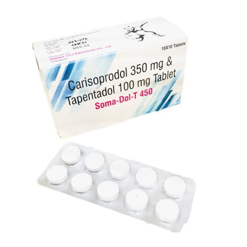 Soma-dol-T 450 with Carisoprodol 350MG & Tapentadol 100MG